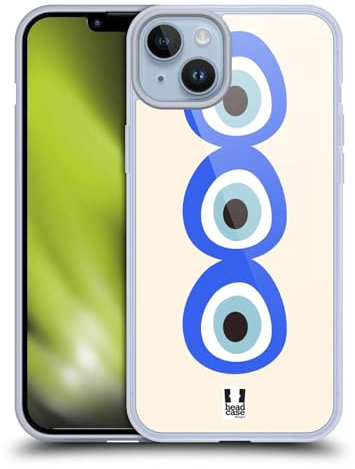 Head Case Designs Pila Mal de Ojo Caso Funda de Gel Suave Compatible con Apple iPhone 14 Plus