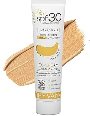 Dhyvana Filtro Solar Spf30 CC-Cream Amber Honey. 100% Mineral Y Natural