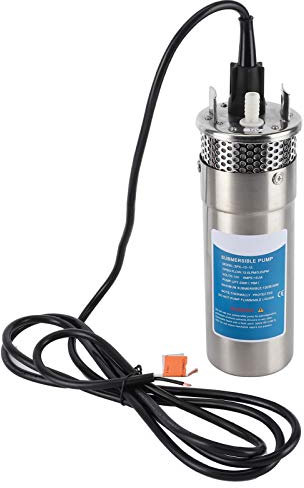 Pompe Immergée 12 V, Pompe à Eau Solaire Submersible 120 W 12. 0 Lpm/3,2 Gpm Débit 230 Pieds Ascenseur pour L'irrigation du Bétail Agricole