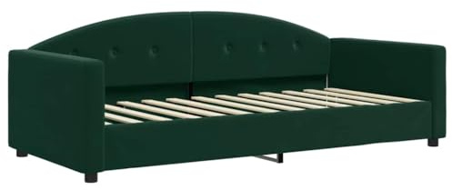 vidaXL Tagesbett Dunkelgrün 90x200 cm Samt