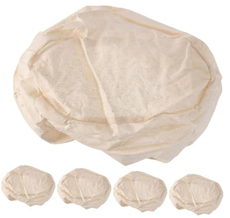 Housses en Tissu pour Panier à Pain, 5 Pièces, Fermentation
