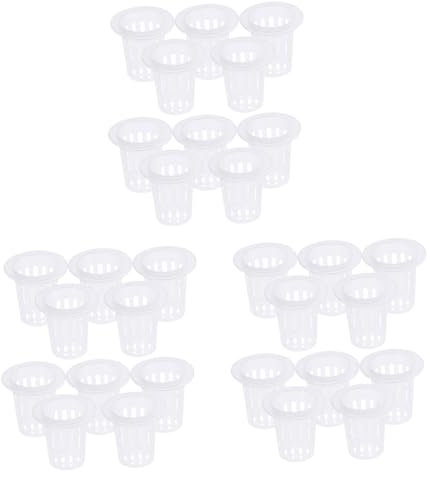 Supvox 3 Sets Orchideentöpfe Mit Breiter Lippe Löcher Hydrokultur-gemüsenetztöpfe Pflanzennetzbecher Einfach Zu Handhaben Geeignet Für Aquaponik 10 Stück * 3