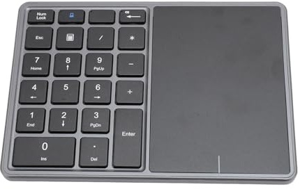 Tastatur mit Touchpad, Ziffernblock, Professioneller Ziffernblock, Numerische Tastaturen, 22 Tasten, Dual-Modi, 4,2 2,4 G, Ziffernblock mit Touchpad für Laptop-Schreibtisch