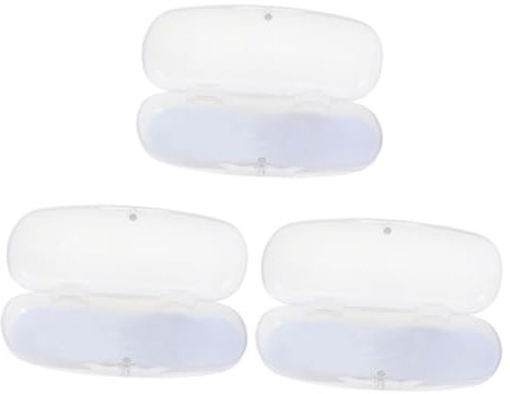COLLBATH 3stücke Transparente Brillenbox Aus Brillenetui Für Gläser Aufbewahrungsbox Brille Schutzetui Waschen