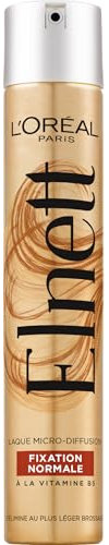 L'Oréal Paris - Laque Fixation Normale - Tenue Longue Durée 24H Indétectable - Maintien Souple Sans Résidus - Nouvelle Formule - Enrichi en Vitamine B5 - Elnett Satin - 400 ml