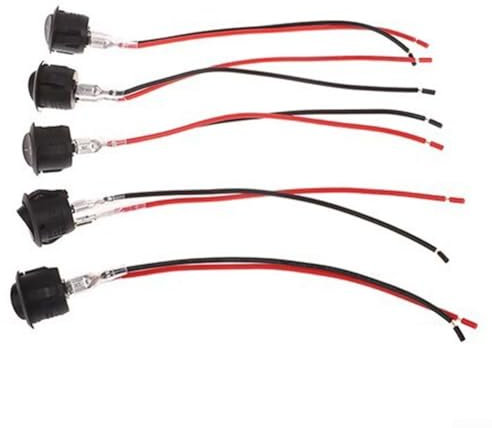 Interrupteur à bascule rond 2 broches 12 V 20 A Installation facile pour diverses applications de véhicules
