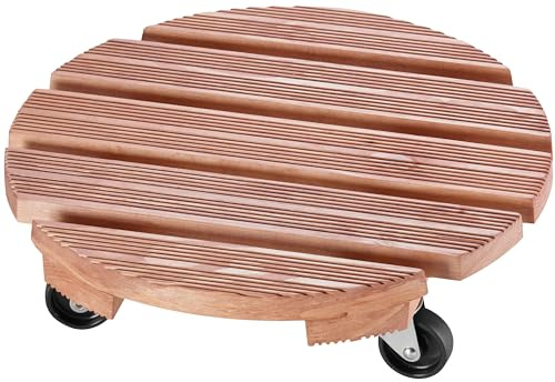 Dörner + Helmer Pflanzenroller Mammut, Rund, 38cm Durchmesser, 100kg Tragkraft, Rutschhemmend, für Outdoor, Perleffekt