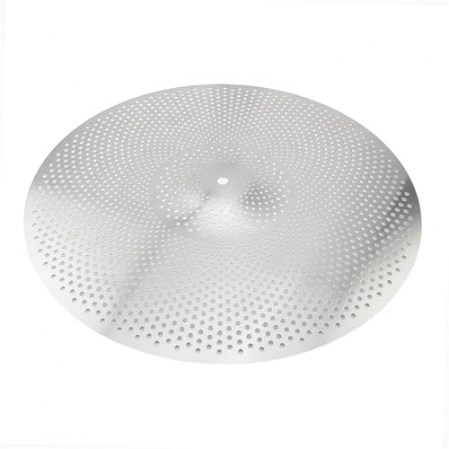 Platillos Platillo Silencioso Hihat Crash Ride De Bajo Volumen Para Juegos De Batería Platillo Silencioso Para Práctica De Baterista Plateado De 14/16 / 18/20 Pulgadas(18 Inch)