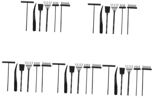 KOMBIUDA 30pièces Râteaux Miniatures pour Jardin Zen Outils Plastique pour Création De Motifs Décorations Artisanales pour Bureau Et Maison