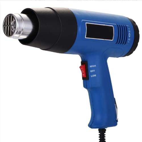 HUIZHITENGDA DIY Industrial Hot Air Heat Gun 220V 1600W Electric Heater Heat Gun Variable Temperature for Professional Hot Air Gun of Shrinking PVC, Degumming, Desoldering