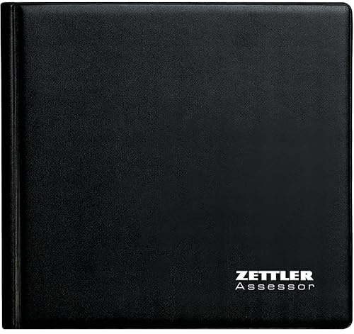 Zettler Wochenbuch Assessor 1W/2S Mappe 2026 – Buchkalender 16 × 15 cm, 1 Woche auf 2 Seiten, Kunststoffmappe mit Notizblock, FSC-zertifiziert