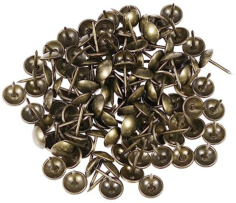 STOBOK 100stücke Polsternägel Rundkopfnägel Aus Eisen Vintage Möbelnägel Für Sofadekoration Reißnägel Für Möbel Und DIY-projekte