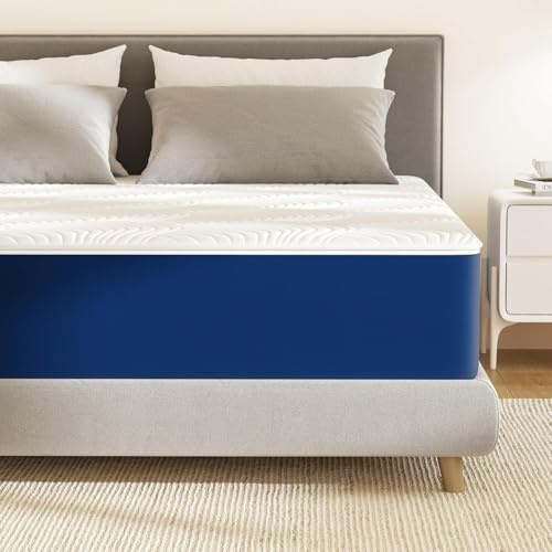 PurrJoys Colchón 140x200x25 cm, Espuma viscoelástica con Gel refrescante, firmeza Media H3, Funda extraíble y Lavable, Certificado CertiPUR-US® y Oeko-Tex®, colchón en Caja