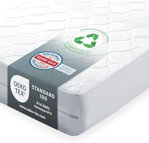 Sun Garden Matratze 120x200 cm H2, Oeko Tex 100 Zertifiziert | P1440 ComfortPur, Abnehmbarer Bezug bis zu 40 °C Grad waschbar, Formstabiler Komfortschaumkern, mit Polyester-Funktionsfaser