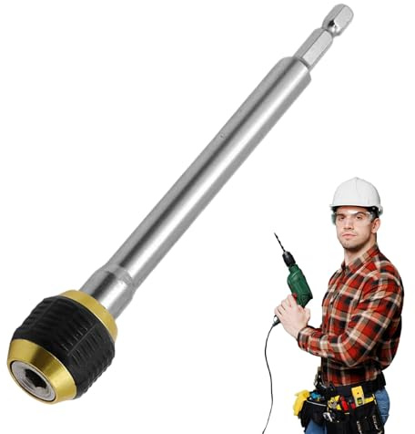 Extension Drill Bit | Hexagonal Extension Handle, Quick Release Adapter for Construction Repair Assembly