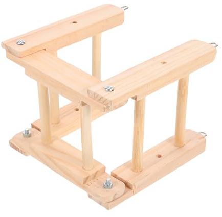 Yardwe Escalera de Loro Plegable de Madera para Pájaros Escalera para Perchas Juguetes para Trepar Jaulas de Loros y Otras Mascotas Pequeñas