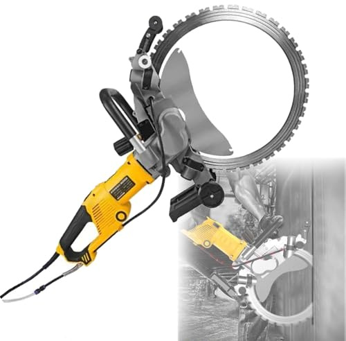 ToayNia Electric Concrete Wall Groove Cutter Saw,With Linkage Water Pump Concrete Wall Groove Ring Saw Cutting Machine,Concrete Cutting Saw AC8400