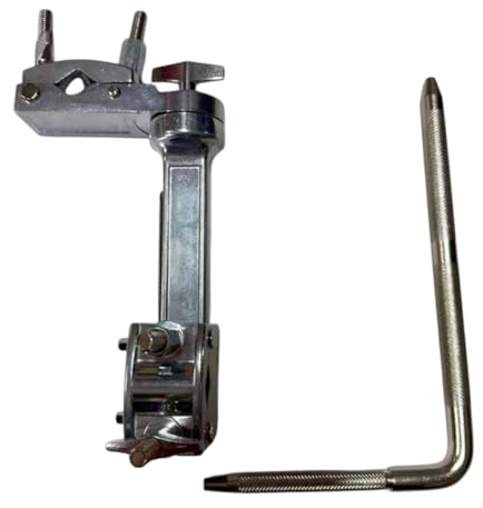 FytStycale Drum Clamp Mount Multifunción para Rack de Extensión Soporte de Platillos Elevador de Bombo Y Accesorios de Batería Estructura en Zinc Aleación Adecua, con Vara