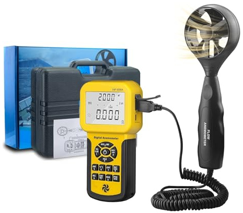 High-precision Digital Wind Speed Air Volume Meter Anemometer 856A USB/Handheld with Data Logger and Carry Case