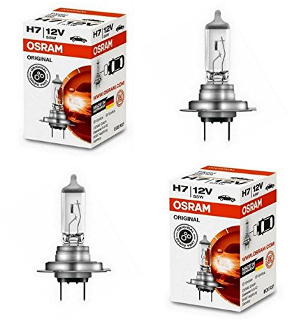 2x OSRAM H7 55W 12V Halogen Lampen Set original weiß 64210CLC Abblendlicht Fernlicht Nebelscheinwerfer