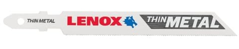 LENOX Tools 1991571 T-Shank Thin Metal Cutting Jig Saw Blade, 3 5/8 x 3/8 24 TPI, 3 Pack