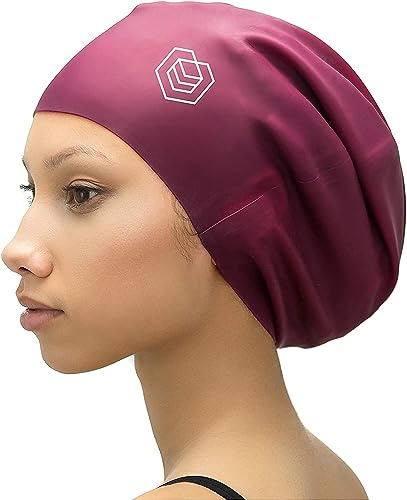 SOUL CAP – badmössa/badmössa/duschmössa för långt hår | för långt, tjockt eller lockigt hår | för vuxna, tonåringar och barn | silikon