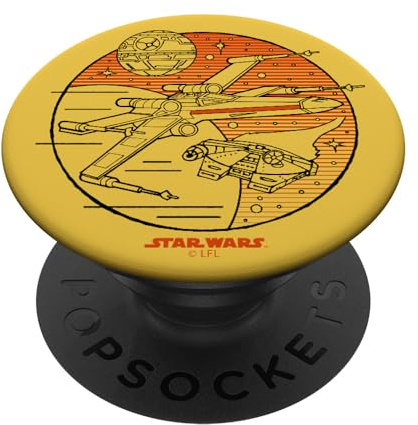 PopSockets Star Wars X-Wing Falcon Vintage Space Craft PopSockets PopGrip: Swappable Grip for Phones & Tablets