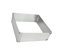 TANCUDER Telaio da Forno Rettangolare Regolabile Inox Stampo Rettangolare Allungabile per Mousse Inox Anello per Torta Rettangolare Regolabile per Torte Fai da Te, Mousse (15 * 15cm - 28 * 28cm)