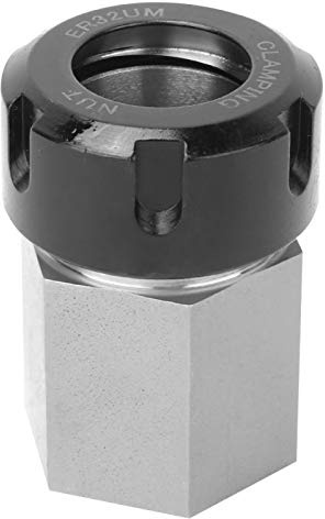 Collet Block,Hex Collet Block, Square Collet Block, ER32 Collet Block Chuck Collet Holder for Lathe Engraving Machine(Hex)