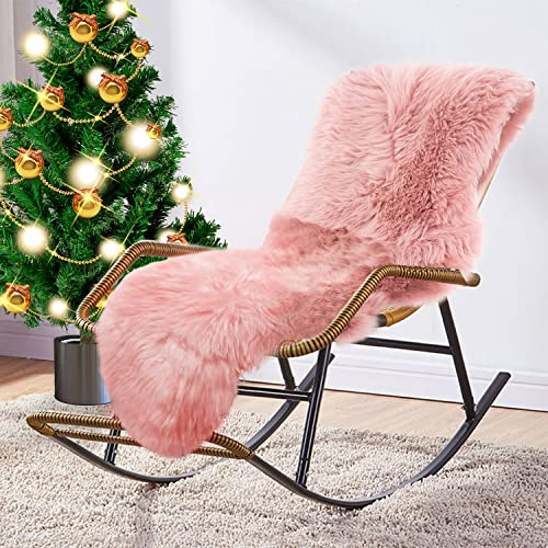 Sheepskin Rug Large (170x55cm, Pink) MYLUNE HOME