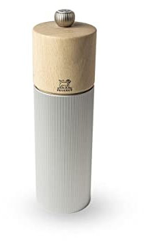 Salzmuehle, 18 cm, Aluminium u. Buchenholz natur