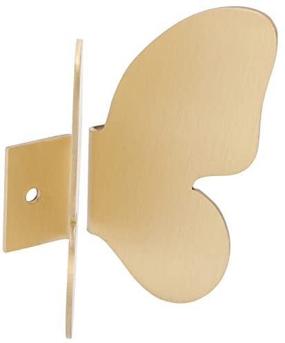 Qcwwy Türknöpfe, Schmetterlings-Türgriffe, Schrankgriffe, Griffe für Kleiderschrank, Schrank, Schmetterlings-Türknöpfe, Kupfer, Dekorativ