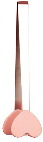 Mini-Zange, Silikonzange, Servierzange, Kochpinzette, Küchenzange, Eiswürfelzange Für Zuhause, Küche, Bar, Verwenden Sie Rosa Herzform(L)