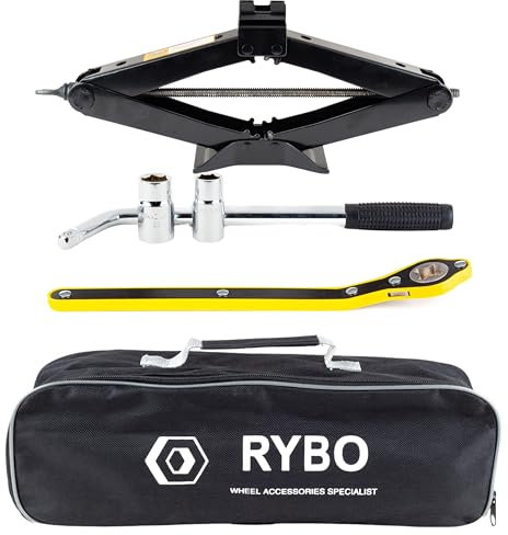 RYBO Car Jack Kit, Scissor Jack (2 Ton)