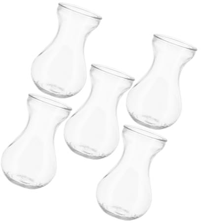 LIFKICH 5stücke Glasvase Für Tischdeko Blumenvase Aus Für Hydrokultur Dekorative Glasvase Für Zuhause Und Büro