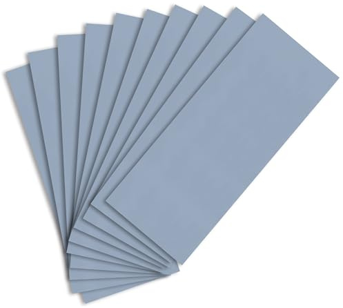 Sandphyrre Sandpaper Set, 10 Sheets 5000 Grit Fine Sand Paper, Wet and Dry Sandpaper for Wood, Walls, Glass, Plastic and Car Paintwork Sanding, 9 x 3.6 Inches