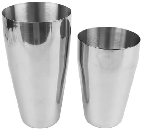800 Ml e 600 Ml di Cocktail in Acciaio Inossidabile - -Shaker -tin, Shaker Isolante a Doppia Parete per Barista, Design Elegante per Mixologi Domestici