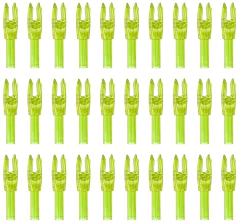 PATIKIL Archery Arrows Nocks, Plastic Insert Arrow Nock Replacement Arrow Tails for Hunting Shooting Compound Recurve