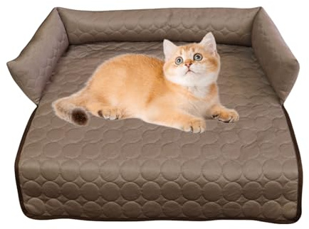 Renchey Almohadilla Refrescante para Perros | Cama Refrescante Lavable para Perros 90×90cm,Cojín Antideslizante Reutilizable para Cachorros Medianos Pequeños Senior En Dormitorio Sala
