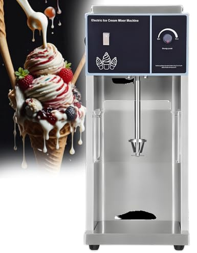 Gavscient Machine à Glace Italienne Professionnelle De Comptoir avec MéLangeur éLectrique pour Boissons Molles, IdéAle pour Les Bars, Les CaféS Et Les Snacks.