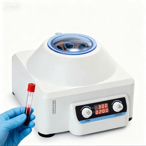 Centrifuga, centrifughe da banco for PRP da laboratorio a 4000 giri/min, centrifuga elettrica da tavolo da 10 ml*6 con controllo digitale, 1685 x g RCF