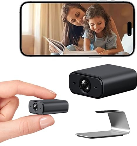 Spy Hidden Camera, WiFi Mini Camera 2K HD Security Indoor Pet Camera, Wireless Indoor Cam with Night Vision, Motion Detection, Real-Time Video/Cloud&SD Storage for Home Surveillance, App Alerts