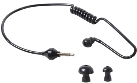 HVRFJXI Cavo corto 38-50 cm 3,5 mm molla pneumatica in ear cuffie auricolari per ricevitori audio telefoni cellulari radio computer cavo corto