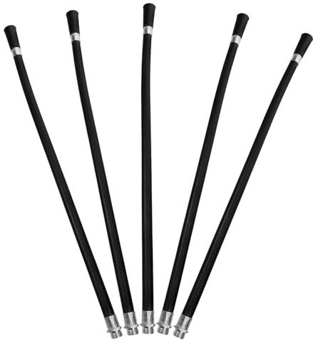 Alipis Boquilla del Extintor de Incendios Diseño Flexible Negro de Plástico Extendido de Extinción, Paquete de 5 Mangueras para Extintores de 4kg