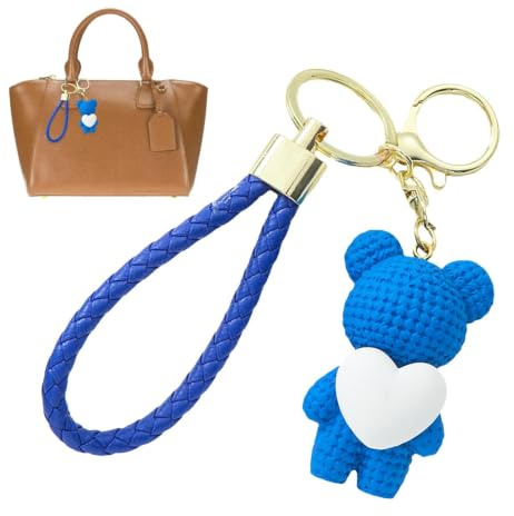 Bear Key Rings, Bear Keychain 3D Ornaments Hänge Nyckelringar Mini | -tema Tillbehör Party Favors för handväska Bag Charm hänge