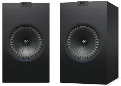 KEF Q350 Bookshelf Speakers, Passive, Satin Black (Pair)
