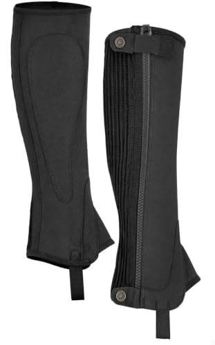 Shires Moretta Amara Suede Half Chaps in Black - Adult Shtlge, Black