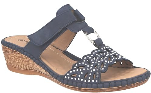 Cushion Walk Ladies Cora Blue UK 5