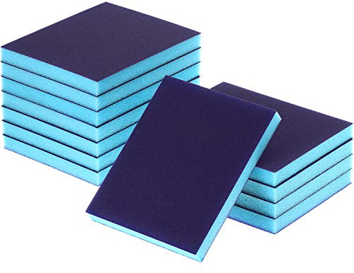 eBoot Sanding Sponge Grit Sanding Blocks, Washable and Reusable Sand Sponge Kit, 12 Pieces (Superfine Grade)