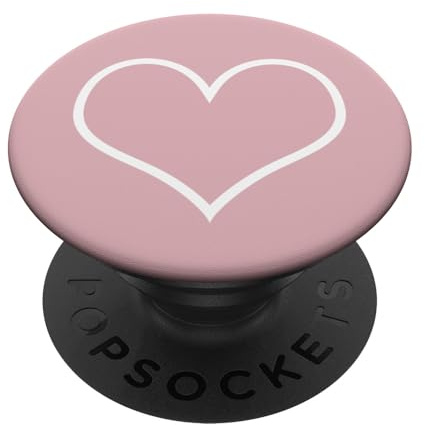 Rose, Pink, Helles Rosa für Mädchen, Frau Herz Love - PopSockets Ausziehbarer Sockel und Griff für Smartphones und Tablets PopSockets Klebender PopGrip